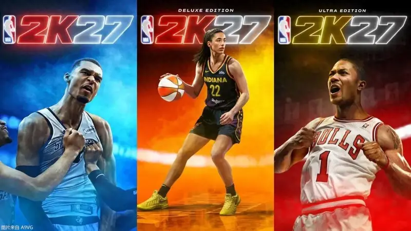 NBA 2K27》定档9月4日 三版本封面人物及豪华版预购福利揭晓