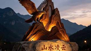 勇攀高峰：金属假山雕塑的现代艺术表达