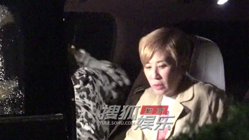 吴君如深夜返程神采奕奕显轻松