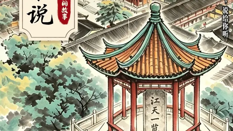 镇江金山“江天一览”四字大小不一，背后故事太妙了